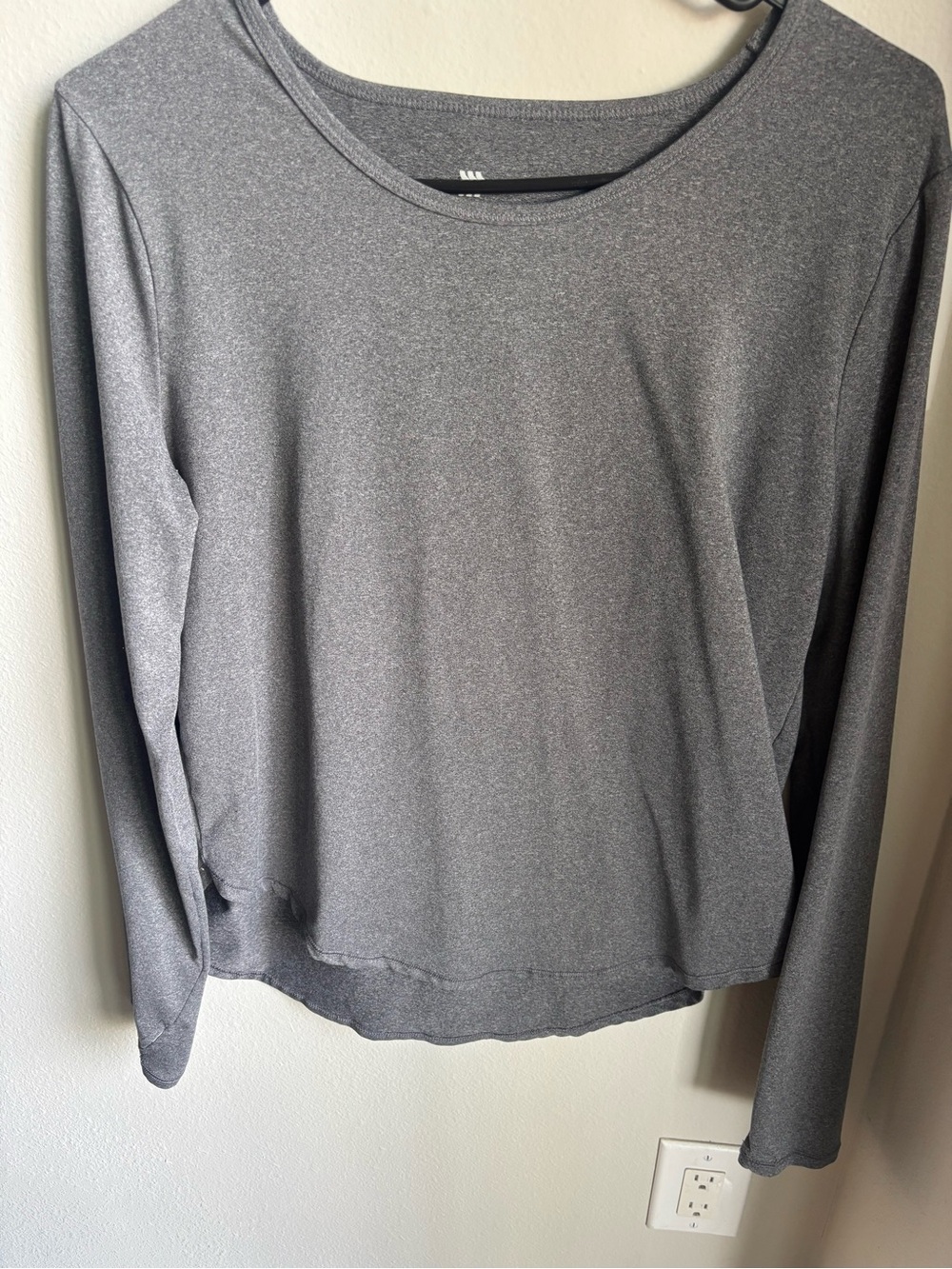 all in motion Men's Heathered Gray Crewneck Sweater